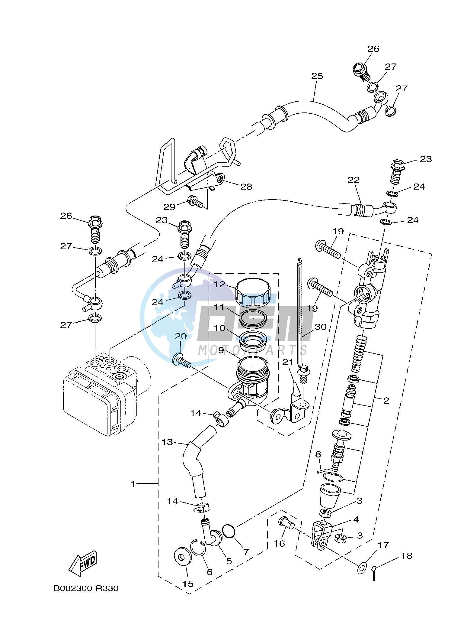 REAR MASTER CYLINDER