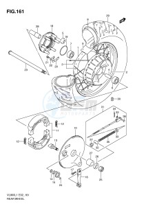 VL800 (E2) VOLUSIA drawing REAR WHEEL (VL800L1 E2)