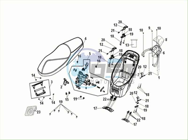 SEAT REAR CARRIER