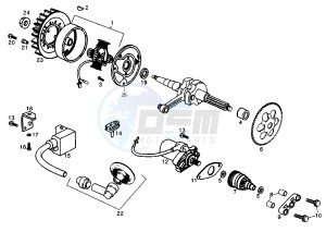 ATLANTIS - 50 cc drawing FLYWHEEL