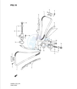 DL650 drawing CAM CHAIN