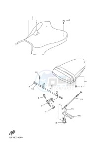 YZF-R6 600 R6 (1JSL 1JSM) drawing SEAT