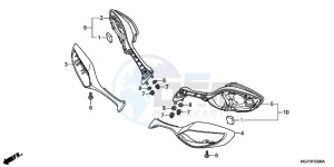 CBR1000RRC drawing BACK MIRROR