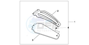 VTX1800C1 drawing REAR MUDGUARD PROTECTION