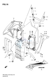 RM-Z450 (E3) drawing RADIATOR