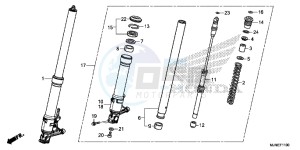 VFR800XF CrossRunner 2ED drawing FRONT FORK