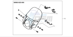 GL1500C VALKYRIE drawing WINDSHIELD KIT