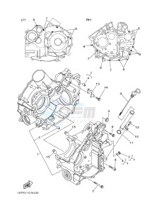 YXM700E YXM700PHF VIKING (1XPM) drawing CRANKCASE