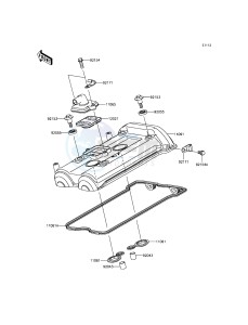 ER-6N ER650EDS XX (EU ME A(FRICA) drawing Cylinder Head Cover