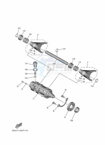 YXE1000EW YX10EPAM (B4M5) drawing SHIFT CAM & FORK