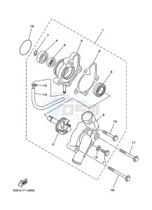 YFM450FWBD KODIAK 450 EPS (BEY1) drawing WATER PUMP