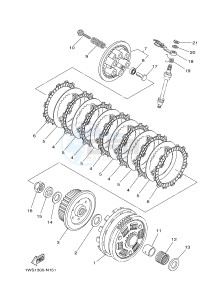 MT07A MT-07 ABS 700 (1XBH 1XBJ) drawing CLUTCH