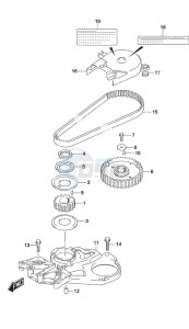 DF 9.9A drawing Timing Belt w/Remote Control