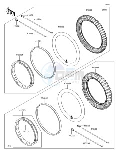 KLX110 KLX110CGF EU drawing Tires