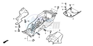 CBR1000RR drawing REAR FENDER