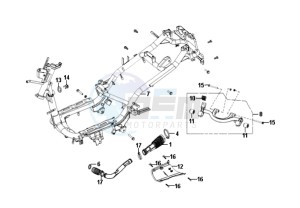 FIDDLE II 50 45KMH NEW ENGINE drawing FRAME / ENGINE MOUNT