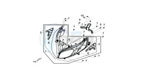 MAXSYM 400 EFI drawing HEADLAMP CPL