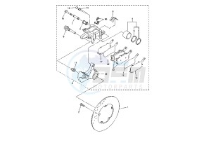 YZF R1 1000 drawing REAR BRAKE CALIPER