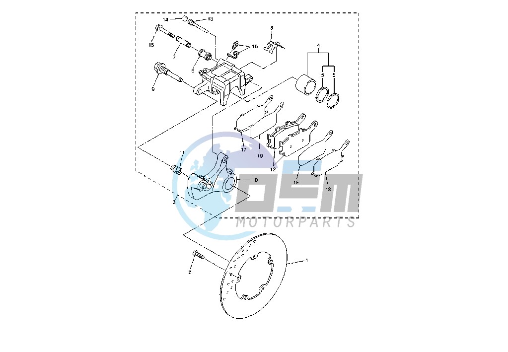 REAR BRAKE CALIPER