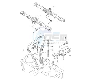 XJR 1300 drawing CAMSHAFT AND TIMING CHAIN