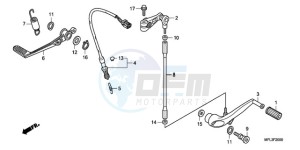 CBR1000RR9 UK - (E / MKH MME TRI) drawing PEDAL