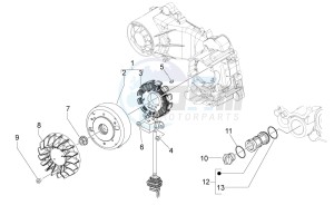 Scarabeo 50 4t 4v net drawing Cdi magneto assy