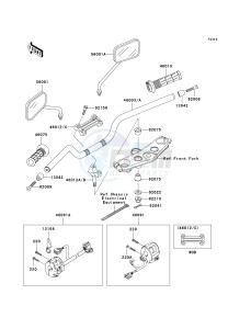 ZR 1200 A [ZRX1200R] (A4-A5) drawing HANDLEBAR