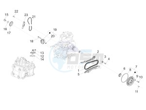 Beverly 350 4t 4v ie e3 Sport Touring drawing Oil pump