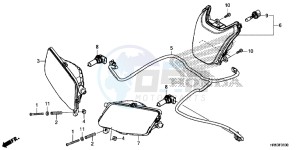 TRX500FM6F TRX500FM Australia - (U) drawing HEADLIGHT