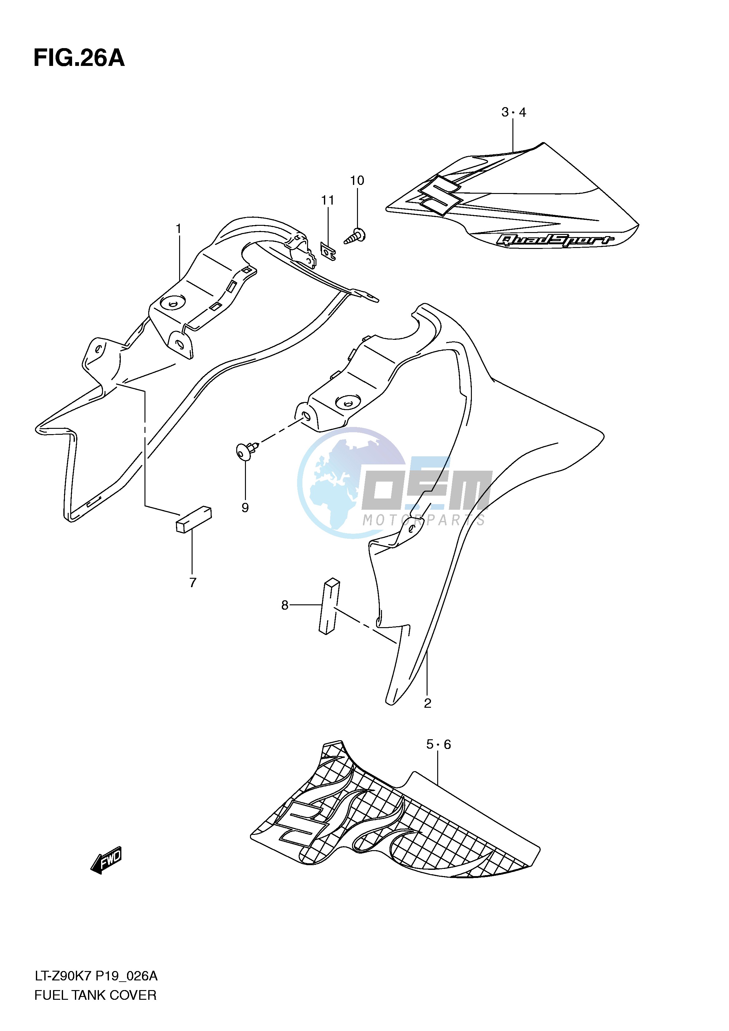 FUEL TANK COVER (MODEL L0)