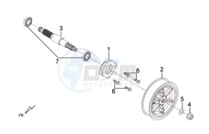 E-VIRID 25KMH drawing DRIVE PULLEY