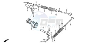 CRF70F drawing CAMSHAFT/VALVE