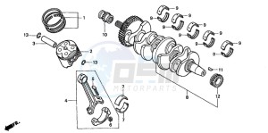 CB600F CB600F drawing CRANKSHAFT/PISTON