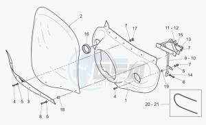 California 1100 EV PI Cat. EV PI Cat. drawing Windshield