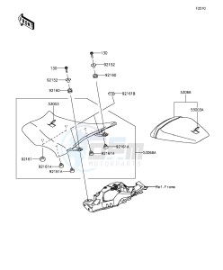 NINJA ZX-10R ABS ZX1000SGF XX (EU ME A(FRICA) drawing Seat