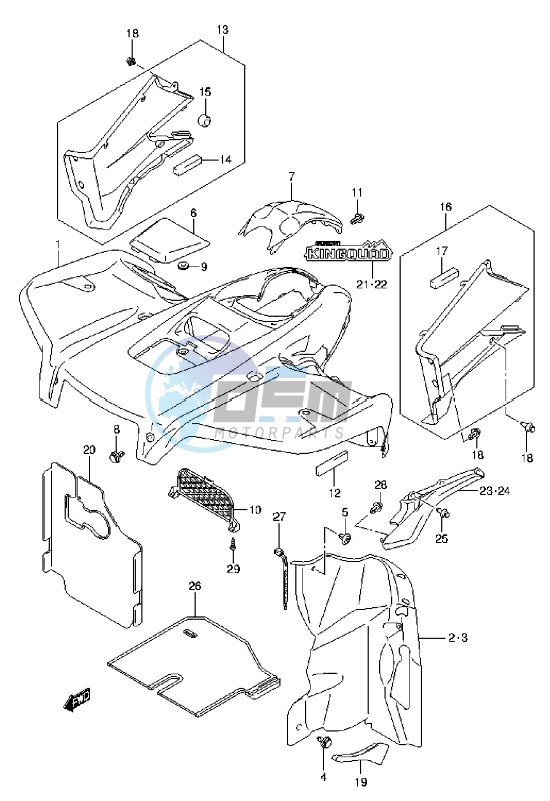 FRONT FENDER (LT-A750XL3 P24)