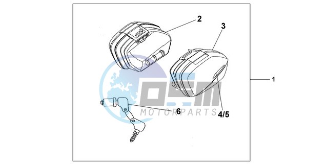 33 LITRE PANNIER SET QUASAR SILVER METALLIC