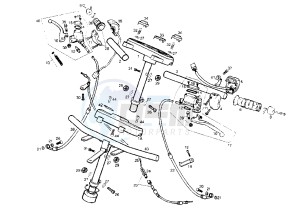 PREDATOR LC - 50 cc drawing HANDLEBAR-DRIVE CONTROLS