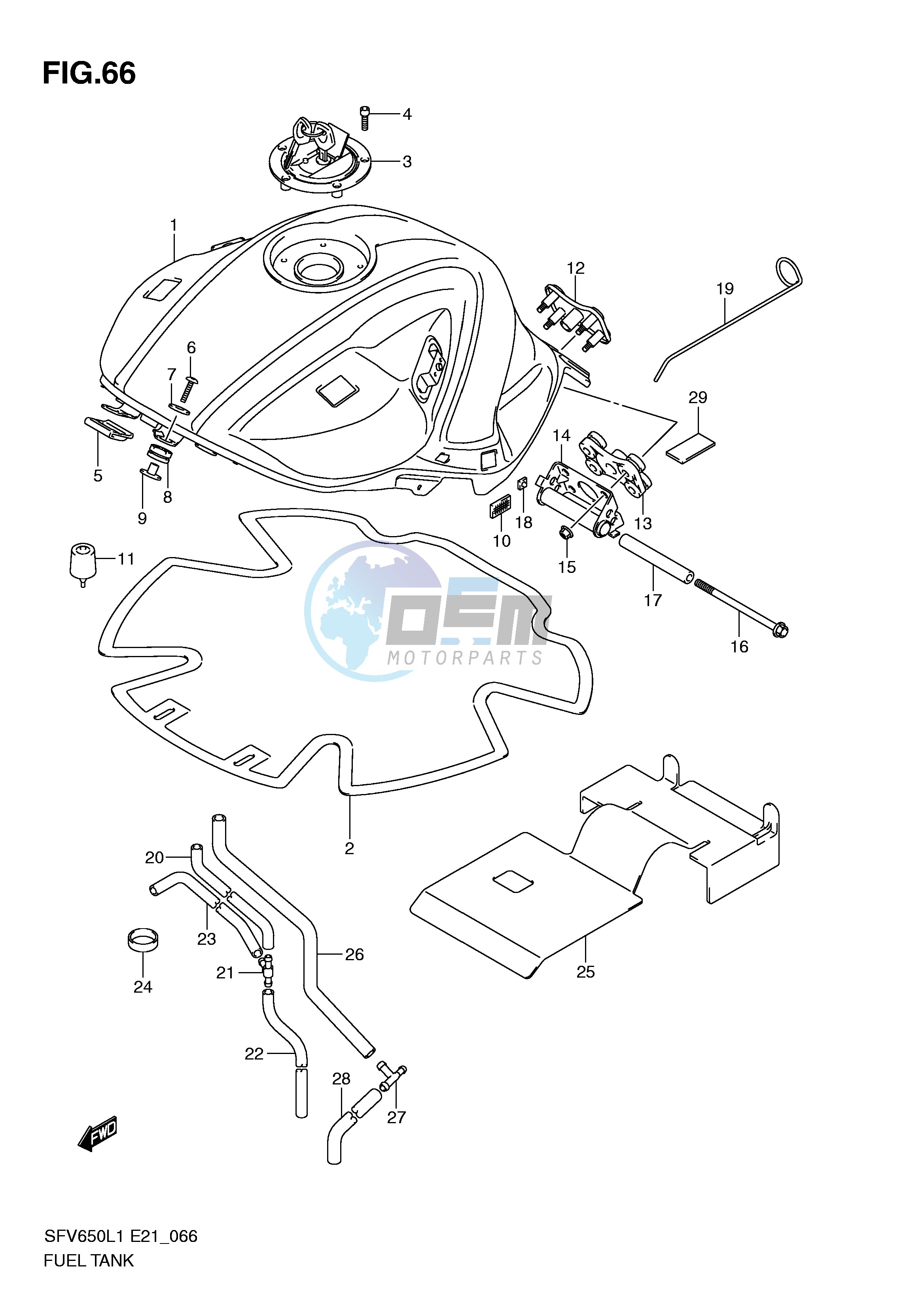 FUEL TANK (SFV650L1 E21)