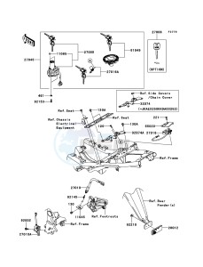 NINJA_250R EX250KAF GB XX (EU ME A(FRICA) drawing Ignition Switch