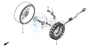 CB600F2 HORNET S drawing GENERATOR