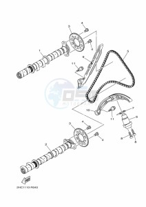 YXZ1000ET YXZ1000R SS (BASU) drawing CAMSHAFT & CHAIN