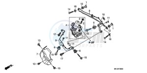 CBR600RA9 E / ABS MME drawing FRONT POWER UNIT (CBR600RA)