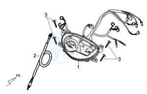 ORBIT II 50 drawing DASHBOARD / SPEEDOMETER CABLE / WIRING HARNASS