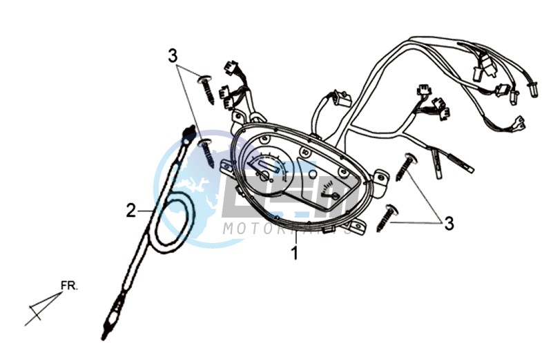 DASHBOARD / SPEEDOMETER CABLE / WIRING HARNASS