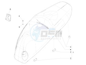 BV 350 ST 4T 4V IE ABS E4 (NAFTA) drawing Saddle/seats