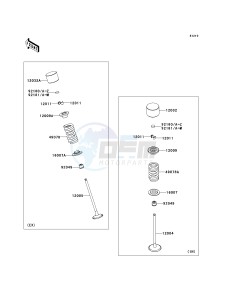 ZX 600 P [NINJA ZX-6R] (7F-8FA) P8F drawing VALVE-- S- -