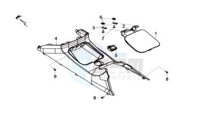 MAXSYM 600I ABS drawing MAINTENANCE COVER