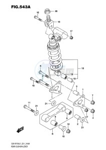 GSX-R750 EU drawing REAR CUSHION LEVER