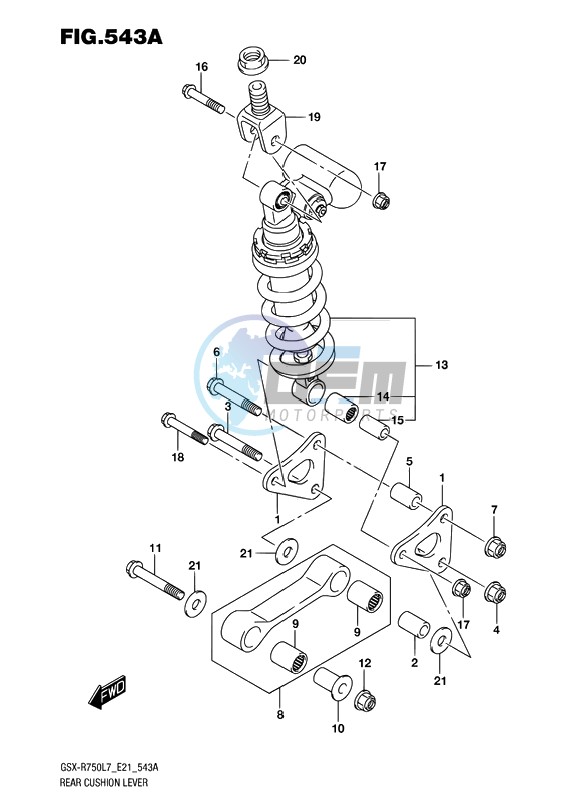 REAR CUSHION LEVER